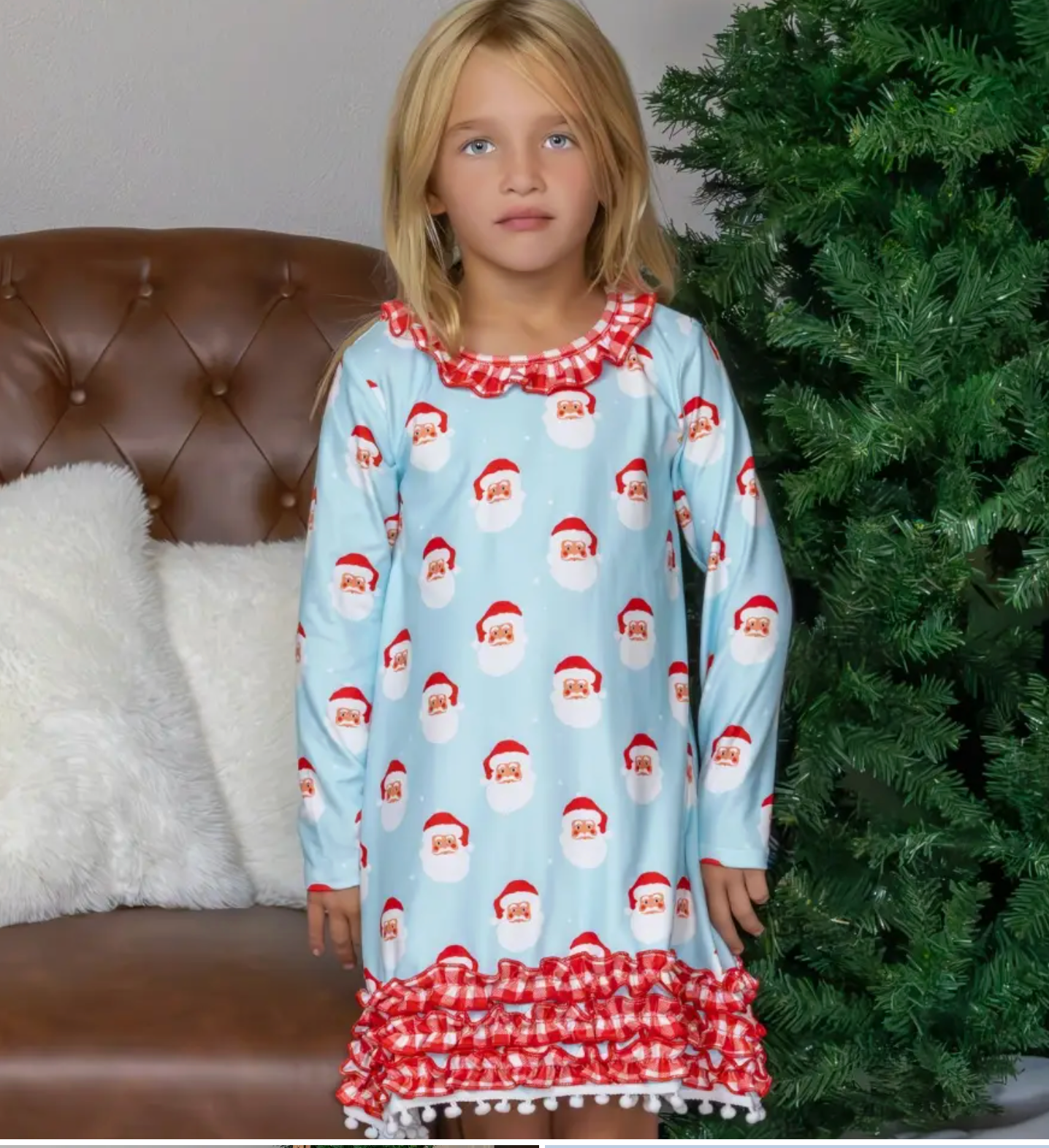 Vintage Santa GOWN w/ Bloomers