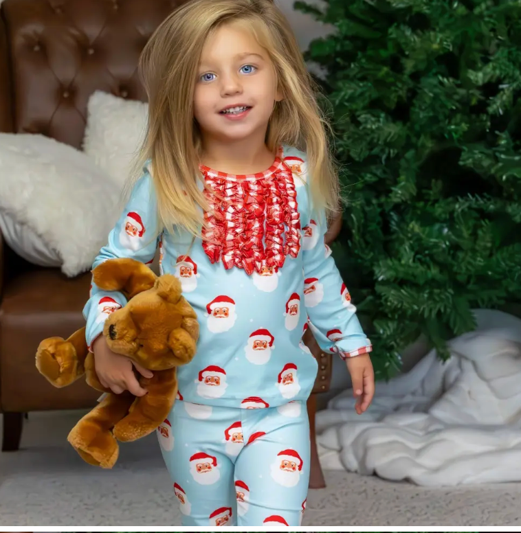 RUFFLE- 2 Piece Butt-Flap PJ Set