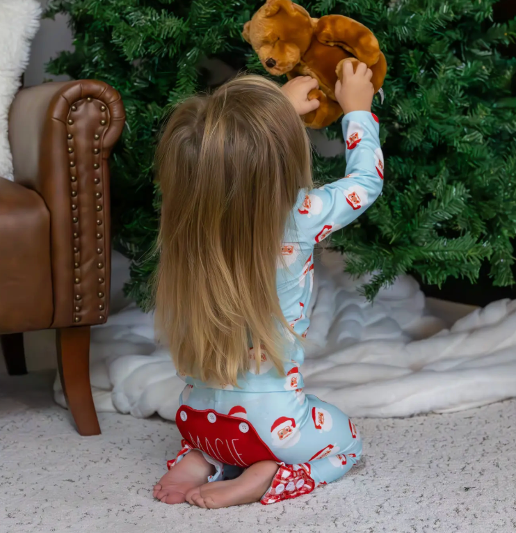 RUFFLE- 2 Piece Butt-Flap PJ Set