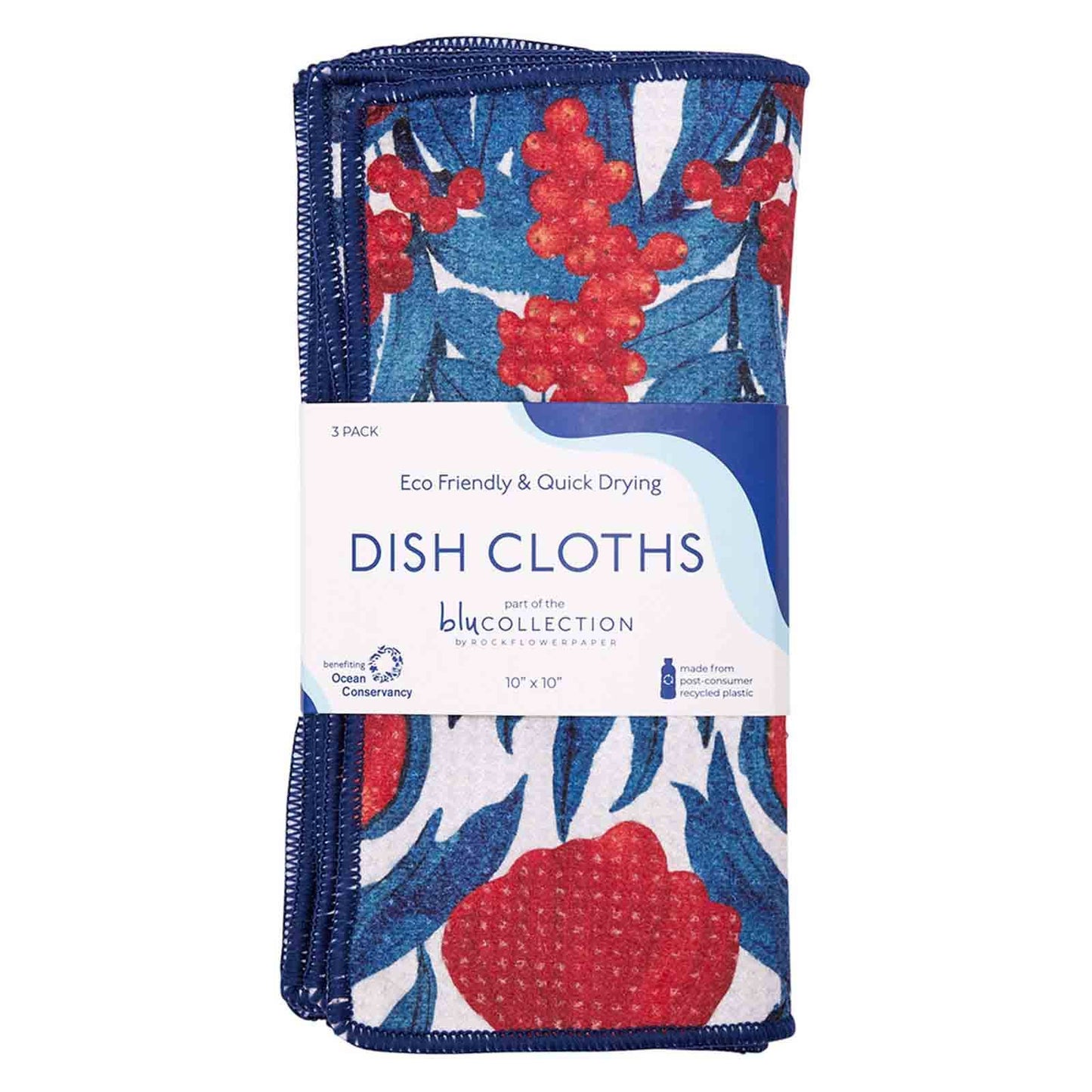 ICELANDIC POPPIES Dish Cloths, Set of 3