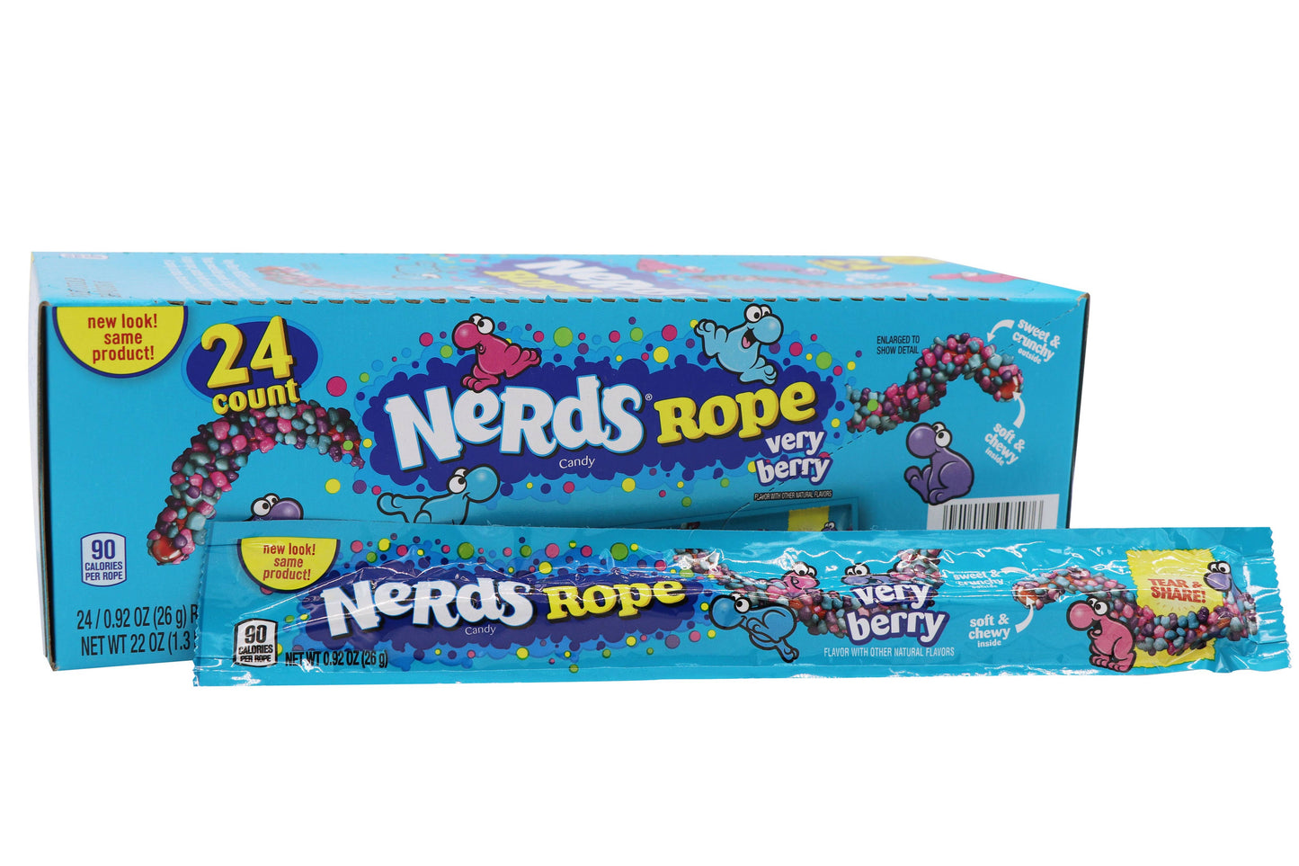 Nerds Rope, Very Berry Candy, 24ct