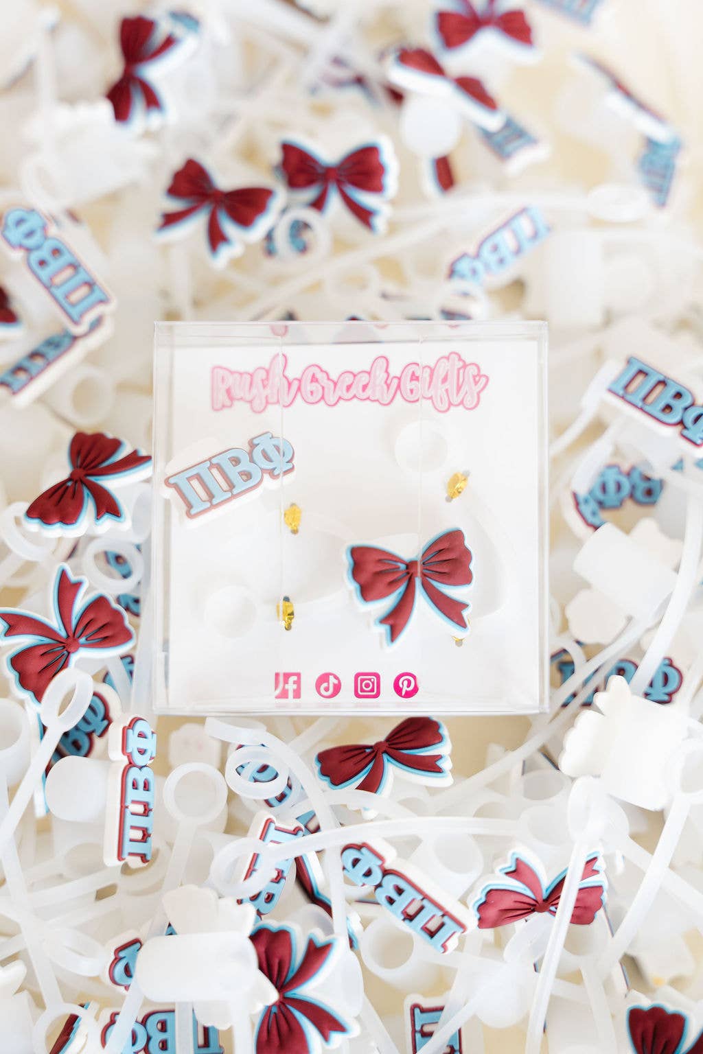 Sorority Straw Toppers