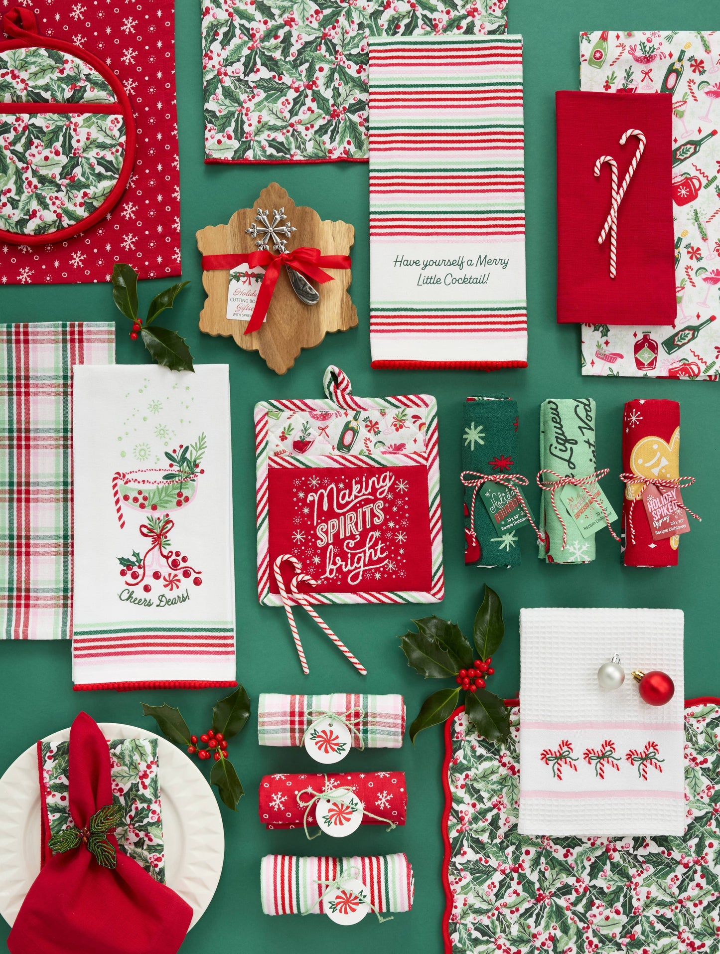 Holiday Spirit Assorted Dishtowels