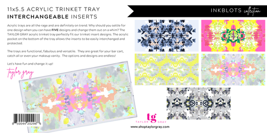 INKBLOTS trinket tray insert set of 5