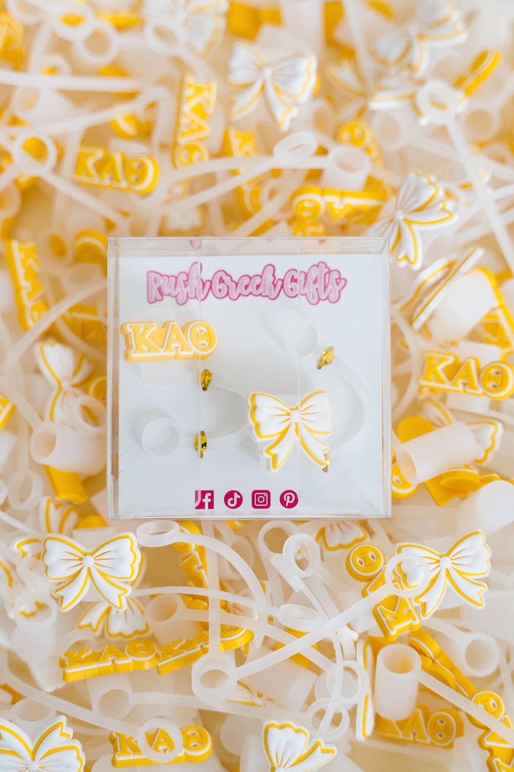 Sorority Straw Toppers