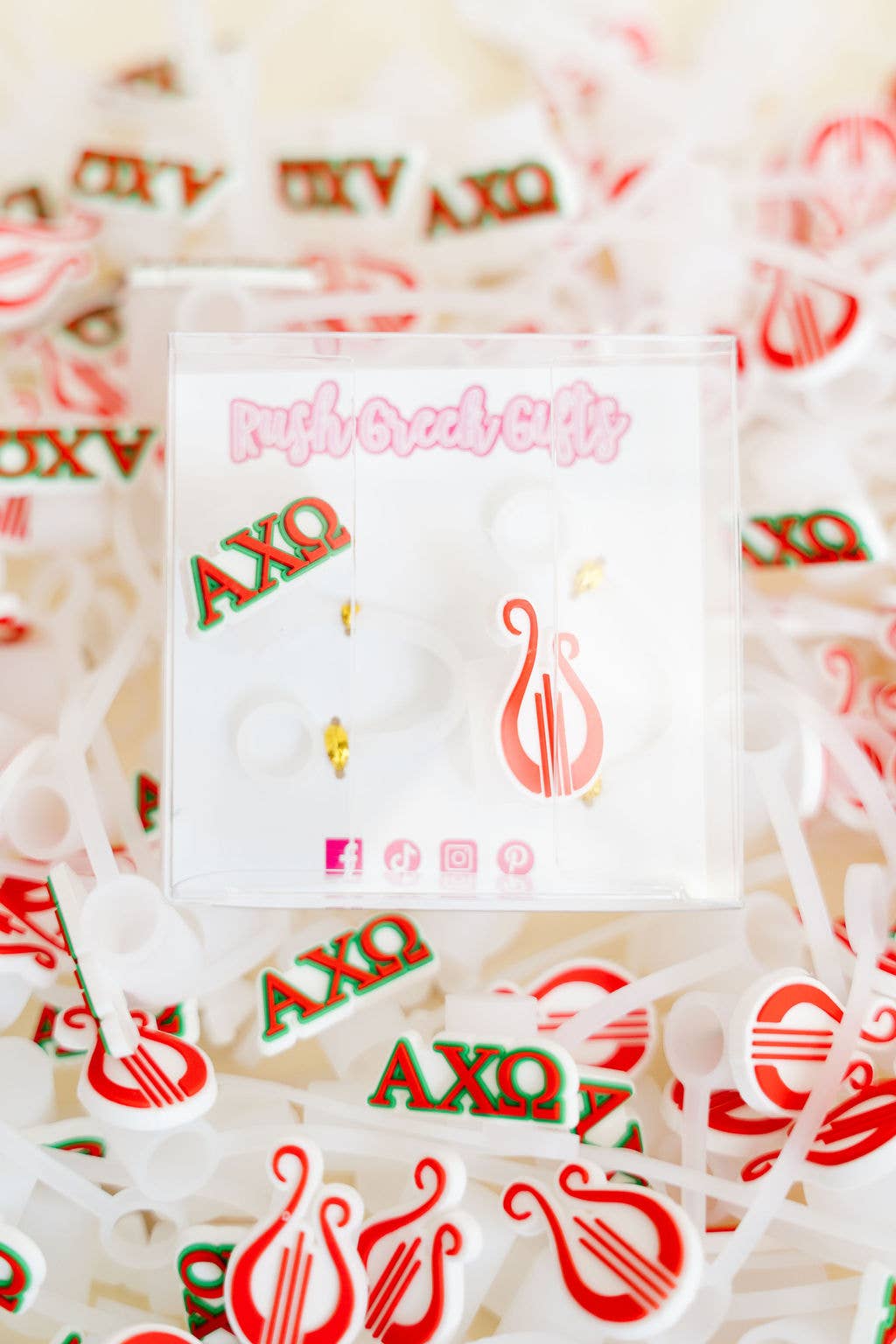 Sorority Straw Toppers