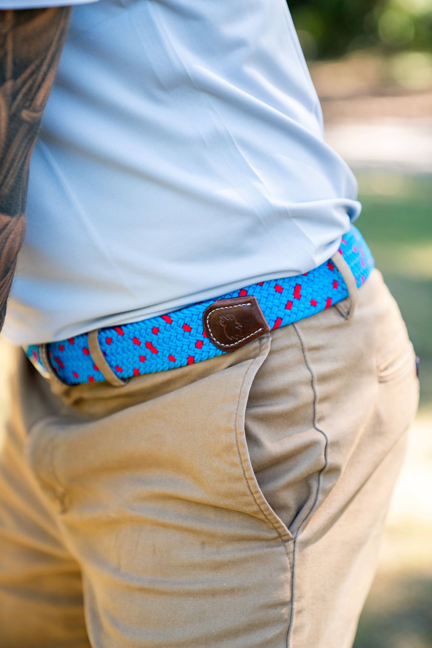 The Hilton Head Woven Stretch Belt