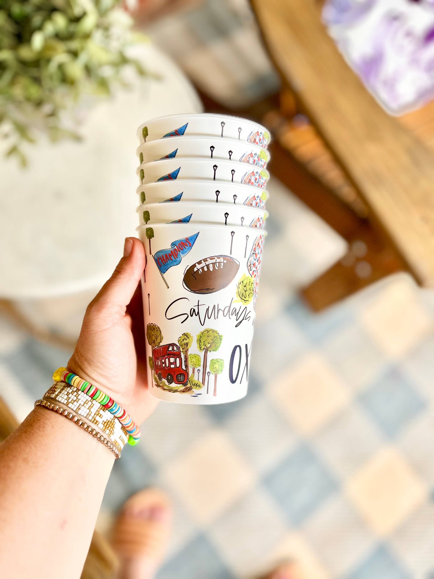 Oxford Reusable Party Cups, gifts, college games, alumni