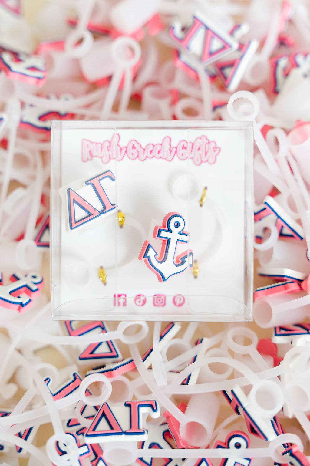 Sorority Straw Toppers