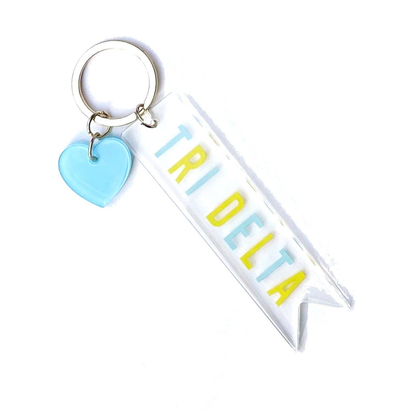 Sorority & Greek Acrylic Heart Keychain
