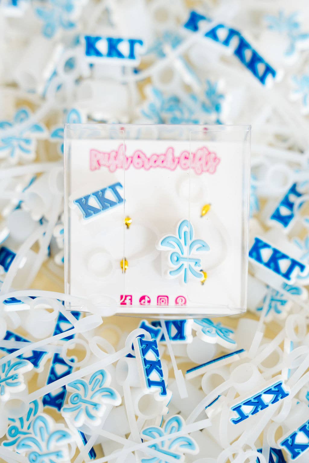 Sorority Straw Toppers