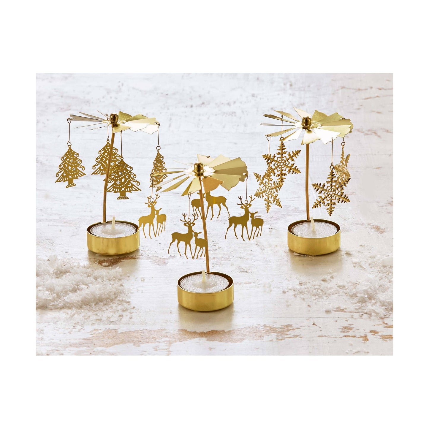 SALE Reindeer Carousel Tealight Candle Holder