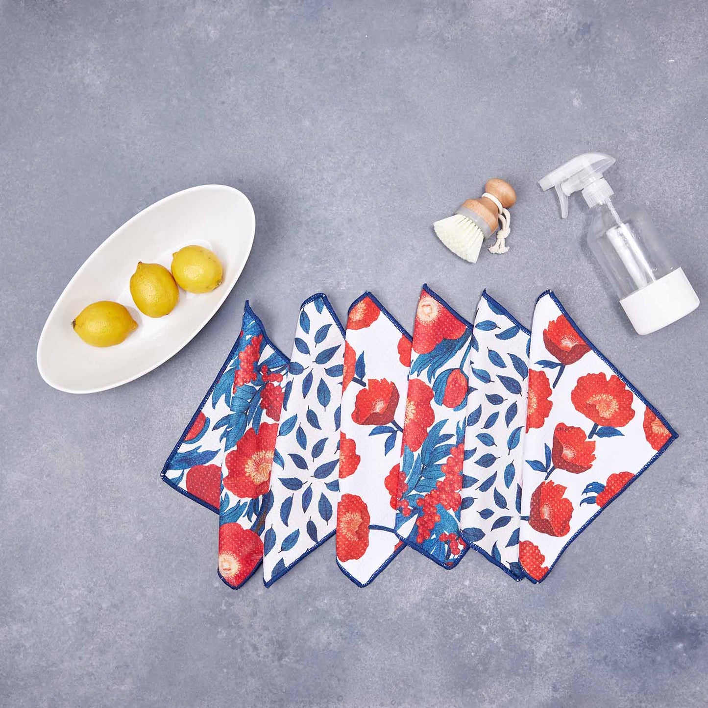 ICELANDIC POPPIES Dish Cloths, Set of 3