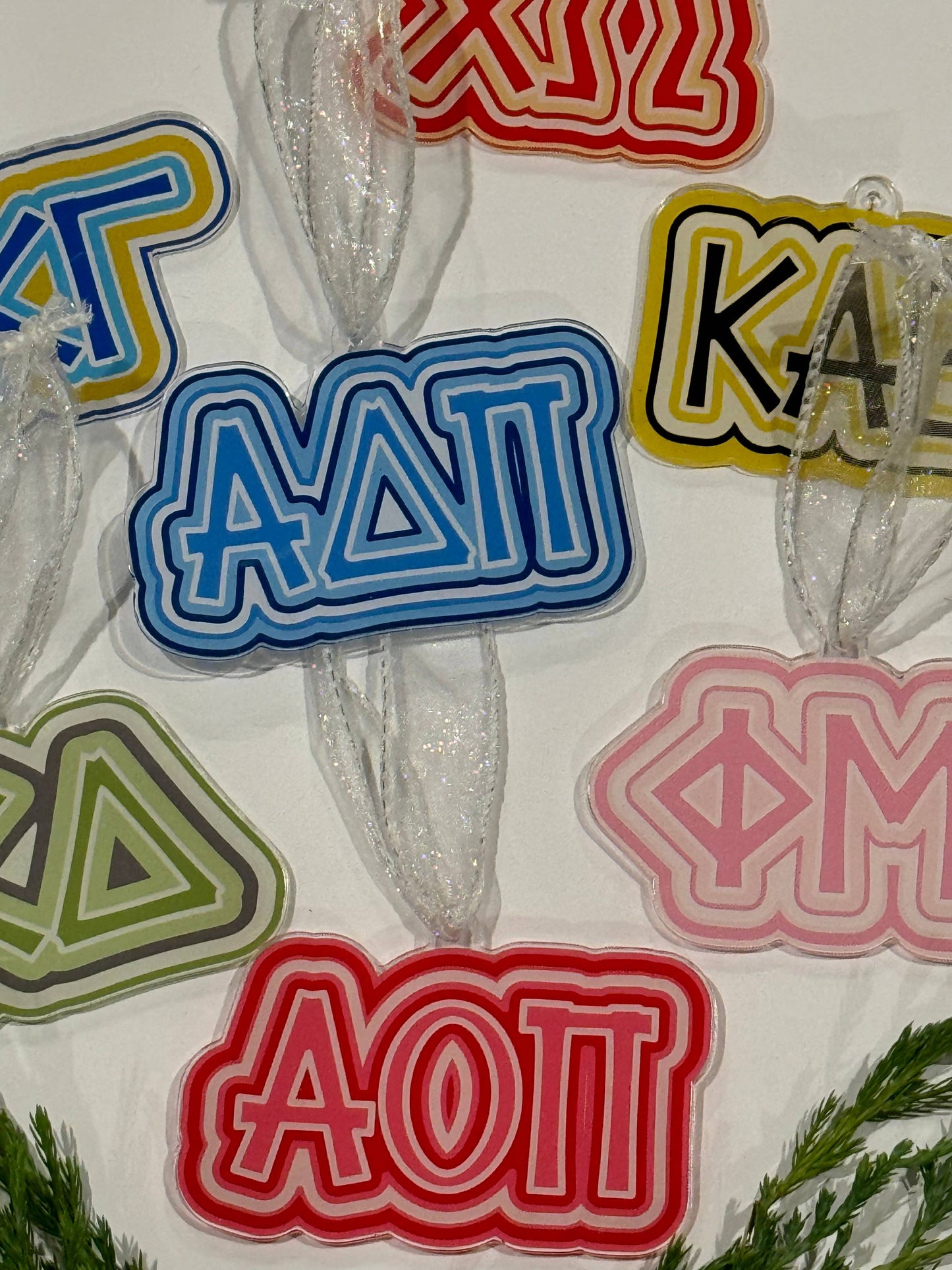 Sorority Acrylic Christmas Ornament