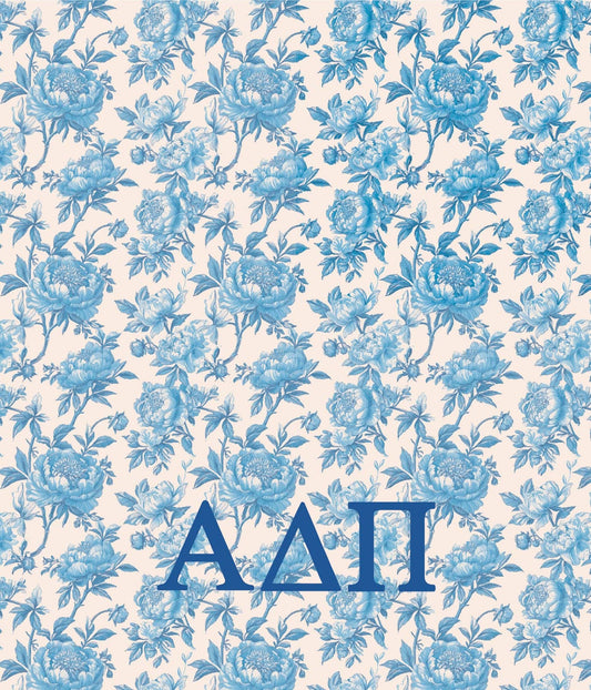 Sorority Floral Minky Blanket