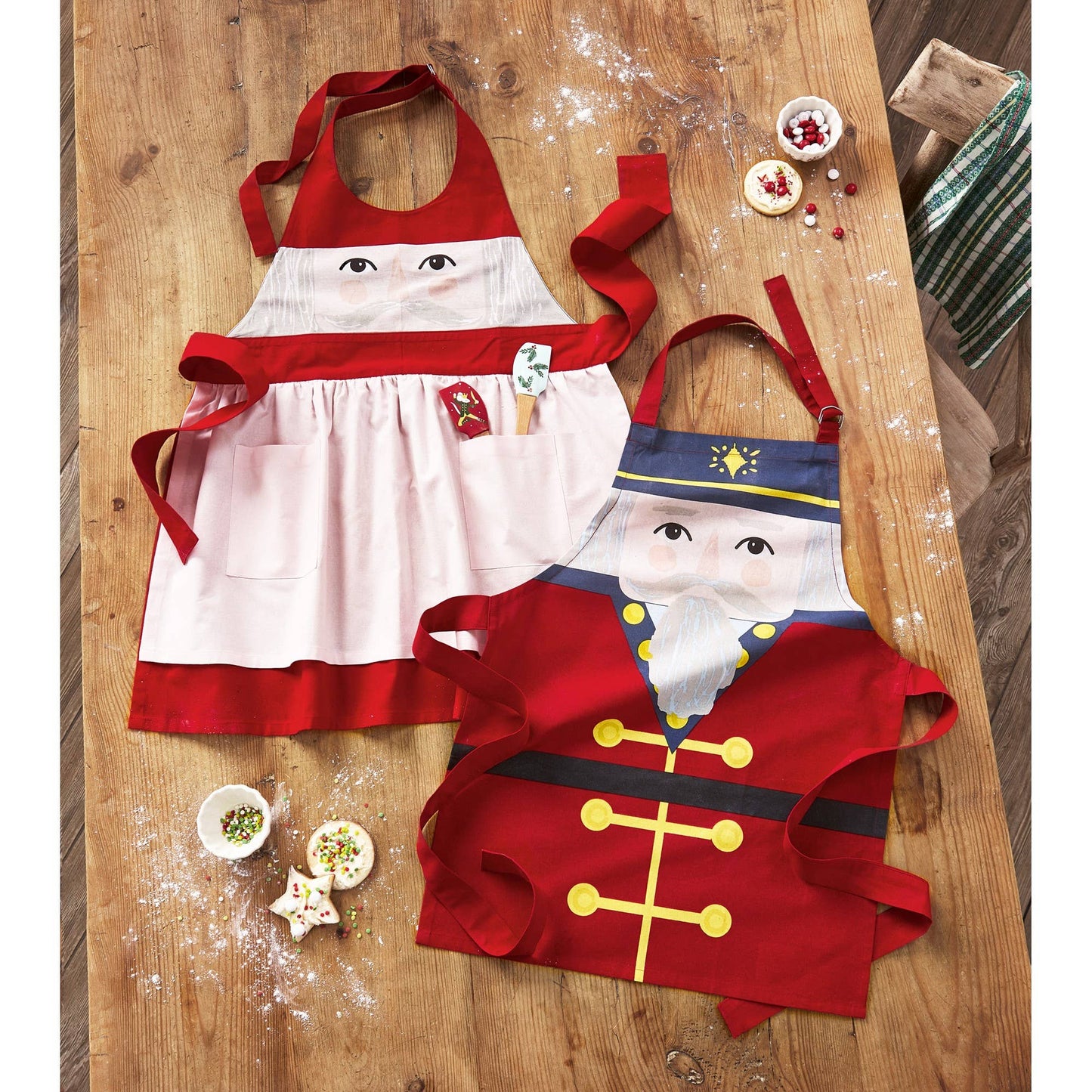 SALE Christmas Nutcracker Boy Apron - Red Multi