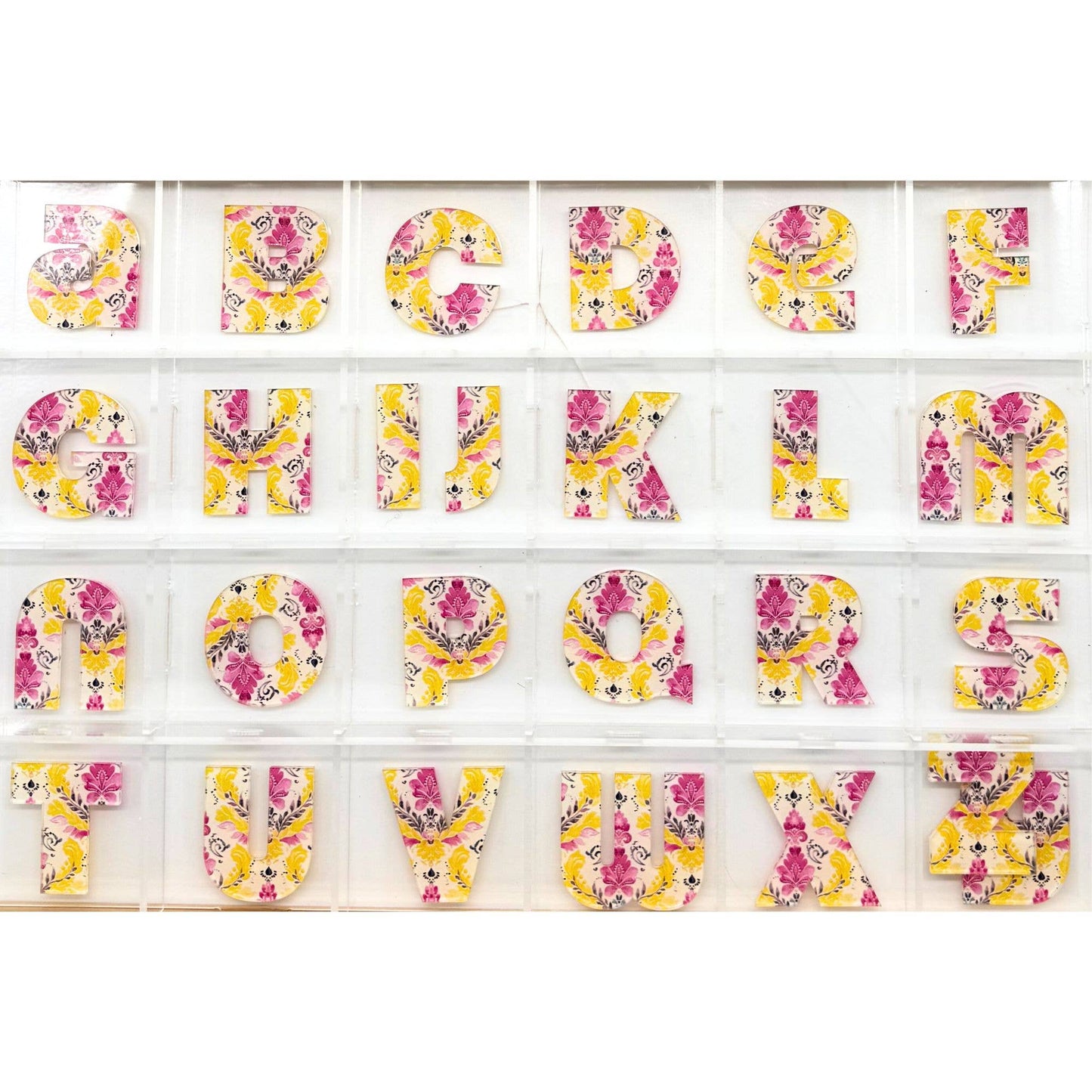 Acrylic Initial Stickers- Fun