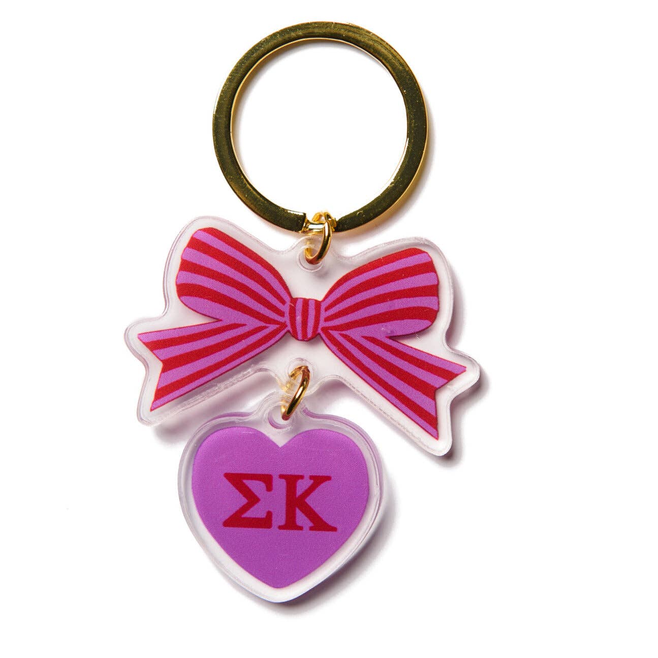 Sorority & Greek BOW-DACIOUS Keychain